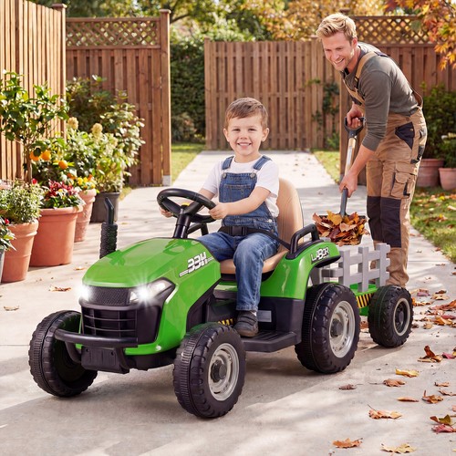 Kids green ride - ride, on