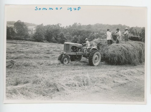 Vintage photo farm - farm, drive