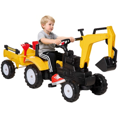 Homcom kids pedal kart - pedal, go