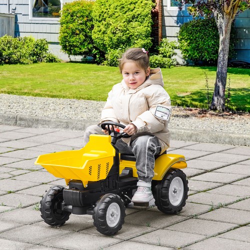 Kids ride tractor - kids, on