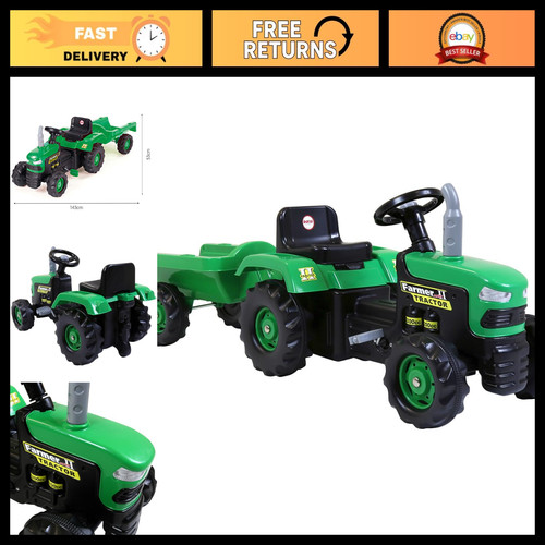 Kids ride tractor with - ride-on,